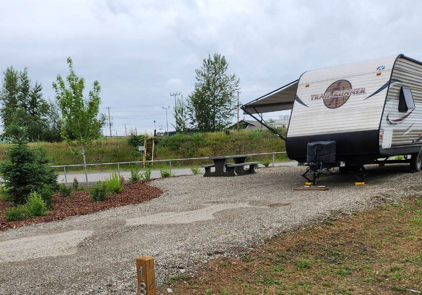 RV and Trailer campsites in Quesnel Downtown RV Park & Campground