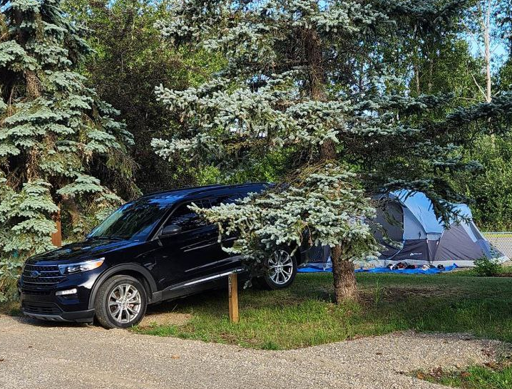 Tenting campsites in Quesnel Downtown RV Park & Campground